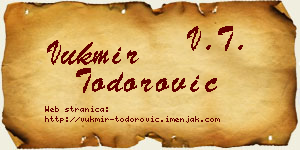 Vukmir Todorović vizit kartica